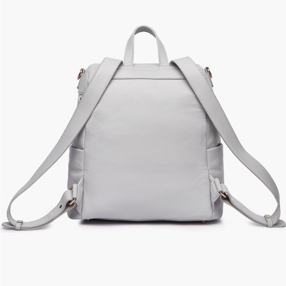 Luli Bebé Monaco Faux Leather Diaper Backpack - Picture 3 of 11